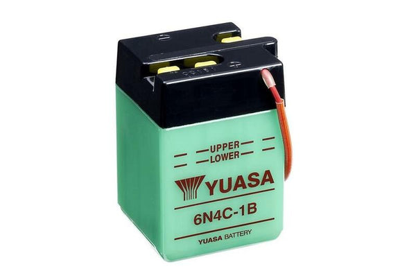 Batteria convenzionale Yuasa senza pacchetti acidi - 6n4c -1b