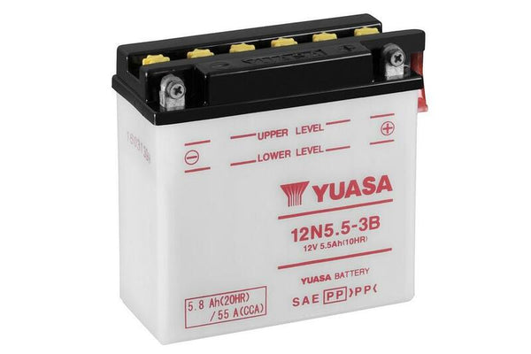 Batteria convenzionale Yuasa senza pacchetti acidi - 12N5.5-3b