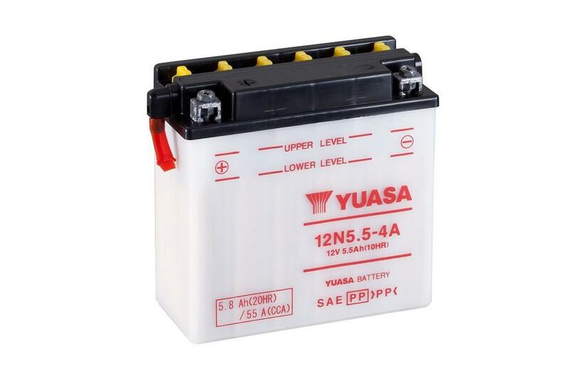 Batteria Yuasa convenzionale senza pacchetto acido - 12N5.5-4A