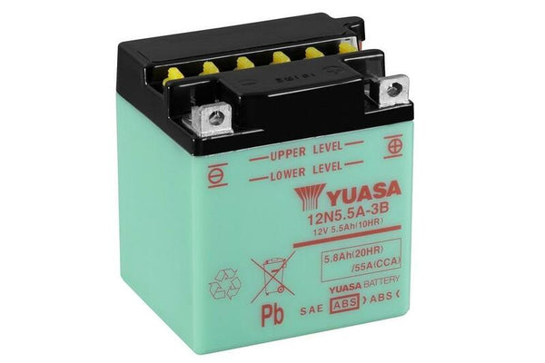 Batteria convenzionale Yuasa senza pacchetto acido - 12N5.5A -3b