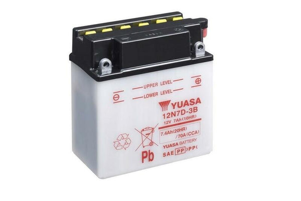 Batteria convenzionale Yuasa senza pacchetti acidi - 12n7d -3b