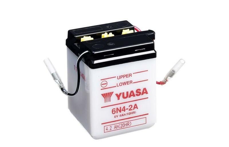 Batteria Yuasa convenzionale senza pacchetto acido - 6n4-2a