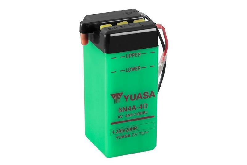 Yuasa Battery Conventional Without Acid Pack - 6N4A -4D