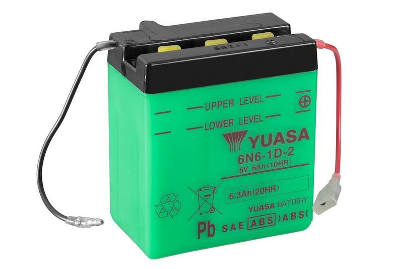 Batteria Yuasa convenzionale senza acido pacchetto-6n6-1d-2