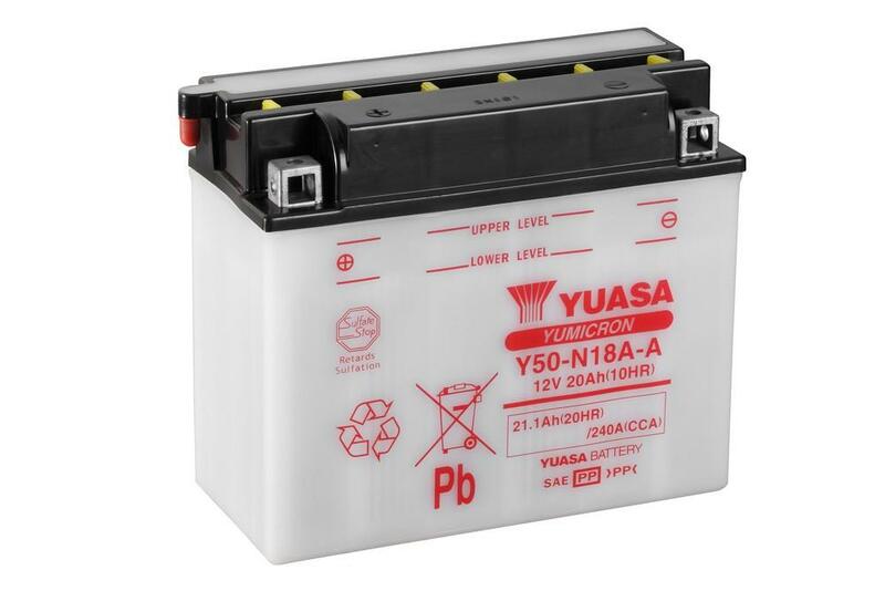 Batteria Yuasa Convenzionale senza acido pacchetto-y50 N18A-A