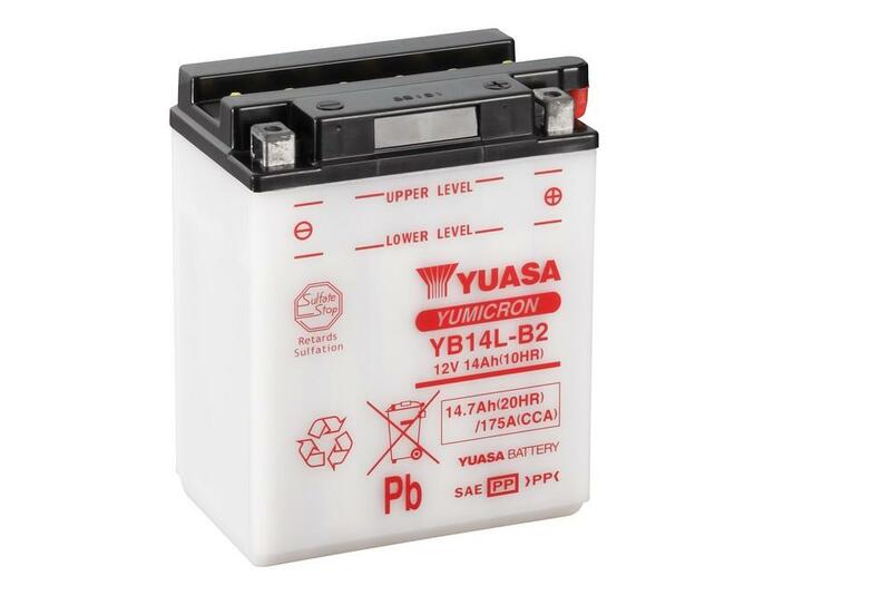 Batteria Yuasa convenzionale senza pacchetto acido - yb14l -b2