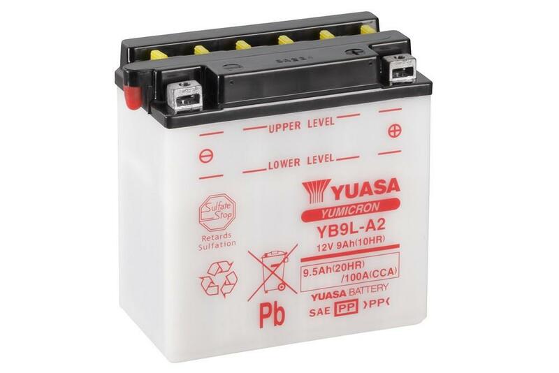 Yuasa Battery Conventional Without Acid Pack - YB9L -A2