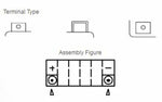 Manutenzione della batteria Yuasa privo di pacchetto acido - yt7b -b