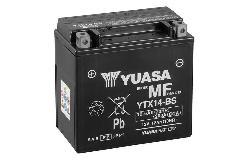 Manutenzione della batteria Yuasa privo di pacchetto acido - ytx14 -b