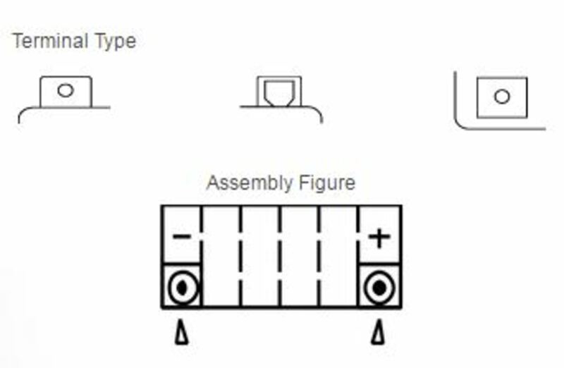 Manutenzione della batteria Yuasa privo di pacchetto acido - ytx4l -b