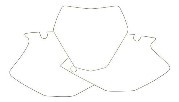 Blackbird Plate Adesions Blanc Yamaha YZF250 3219/000005