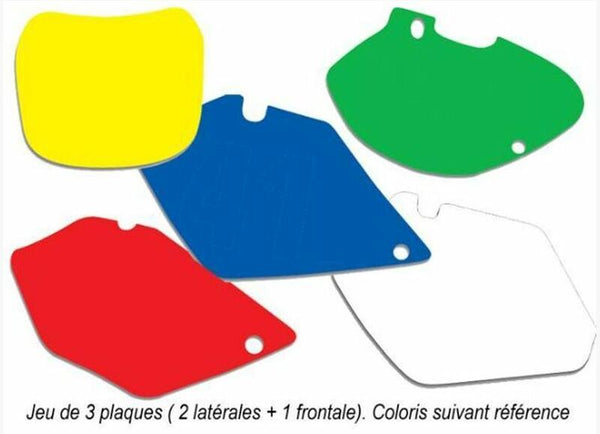 Adesivi a piastre di nero giallo Yamaha YZ125/250 3224/000004