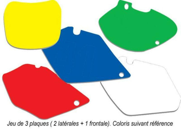 Adesivi a piastre di blackbird bianco Kawasaki KX65 3408/000005