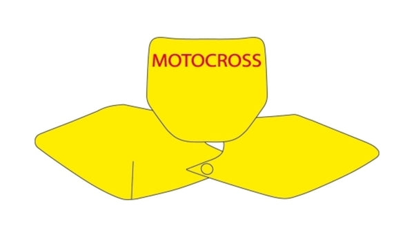 Adesivi a piastre di nero kawasaki kx250f/450f 3417/000005