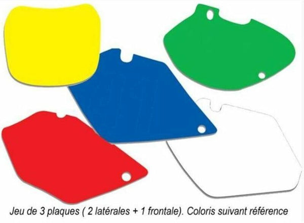 Adesivi a piastre di blackbird bianco kawasaki kx450f 3419/000005