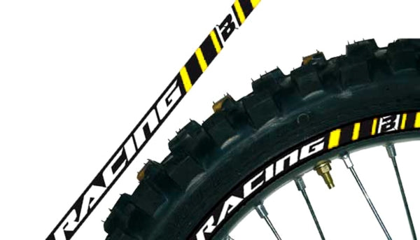 Blackbird ruota grafica adesivi gialli universali 5081/40