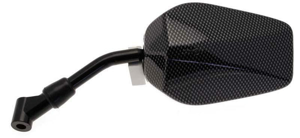 V Parti F1 Specchio universale M8/125 - Look di carbonio (1 pc) E706