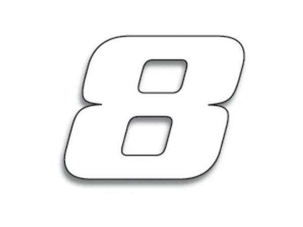 Blackbird Race Numero 8 20x25cm bianco 5049/10/8