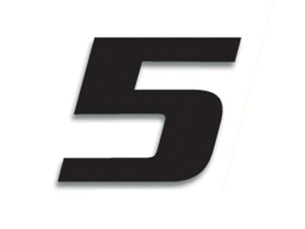 Blackbird Race Number 5 20x25cm Black 5049/20/5