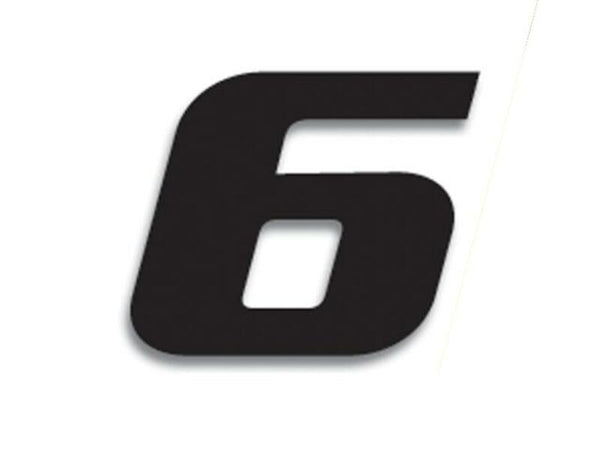 Blackbird Race Numero 6 20x25cm nero 5049/20/6