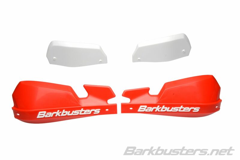 BarkBusters VPS MX Handguard Plastic Set solo Deflector rosso/bianco VPS-003-01 RD