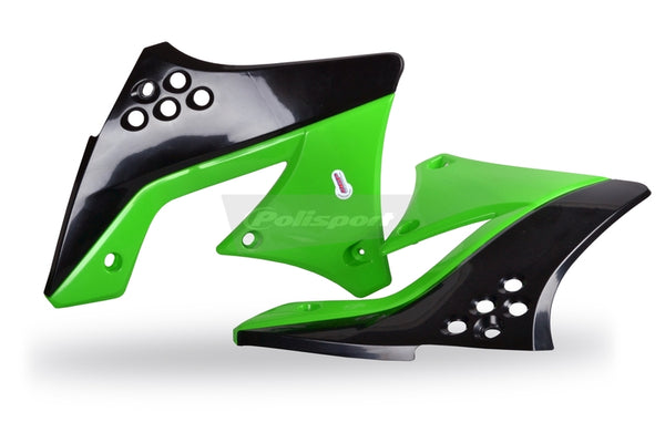 Il radiatore della polizia copre OEM colore verde/nero kawasaki kx250f 8412800004