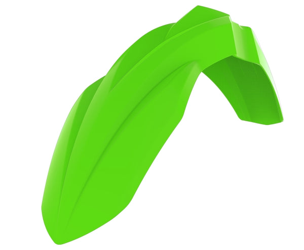 Police Port Front Fender Lime Green Kawasaki KX125/250 85745006
