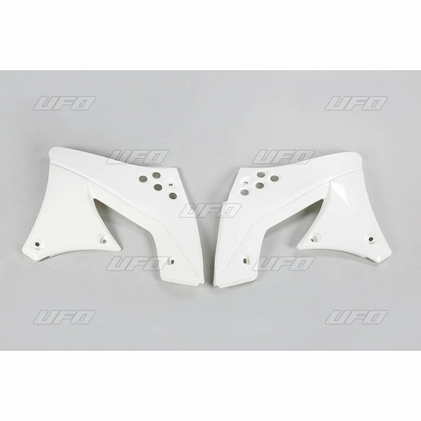 UFO Radiator Covers White Kawasaki KX250F KA04703047