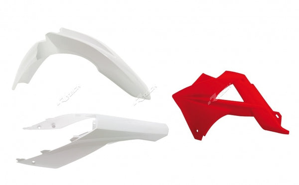 RACETECH Plastic Kit – OEM White/Red GasGas EC125/250/300/450 FSR R-KITGAS-OEM-404 