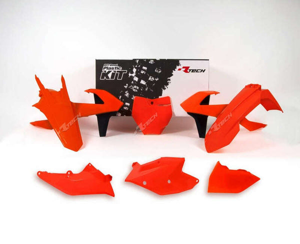 Racetech Plastic Kit-Neon Orange/Nero KTM R-Kitktm-AN0-516