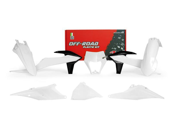 Kit di plastica racetech bianco/nero KTM R-Kitktm-BN2-520