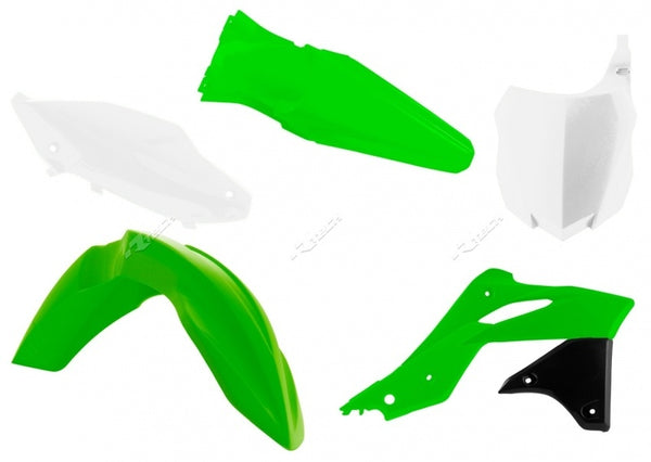 Racetech Plastic Kit Oem Color (2016) Green/bianco Kawasaki KX250F R-Kitkxf-OEM-596