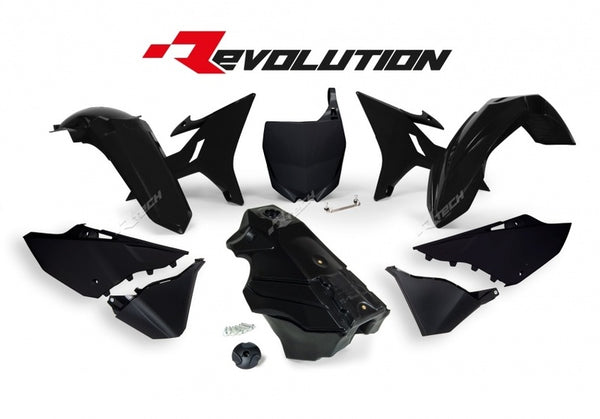 RaceTech Revolution Plastic Kit + serbatoio del gas Black Yamaha YZ125/250 R-Kitez0-NR0-016