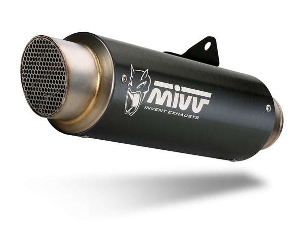 MIVV GP-Pro Muffler Steel Black Black/inossidabile Cap Suzuki GSXR1000 P.050.LXBP