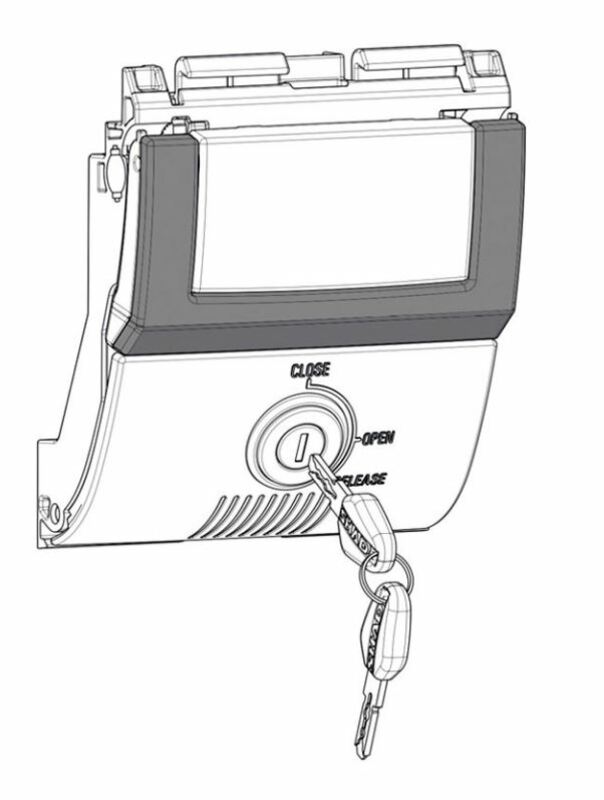 SHAD SH48 Spare Lock Mechanism New Titanium D1B482PMAR