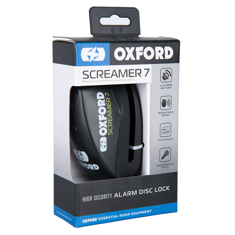 Oxford Screamer 7 Disc Lock - Ø7mm nero LK289