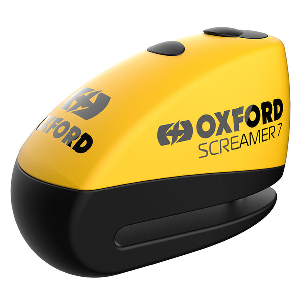 Oxford Screamer 7 disc brake lock - Ø7mm yellow/black