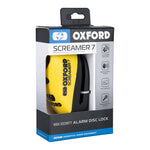 Oxford Screamer 7 Disc Lock - Ø7mm giallo/nero LK290