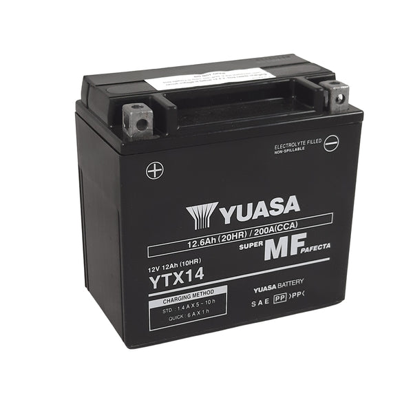 YUASA Manutenzione -Fra Batteria abilitata in fabbrica -Ytx14 -fa