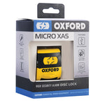 Oxford Micro XA5 Disco di allarme Lock - giallo e nero LK213