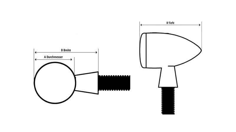 Indicatore di estremità della barra LED di volo Highsider 203-001