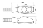 Indicatori a LED di superficie alta 204-182