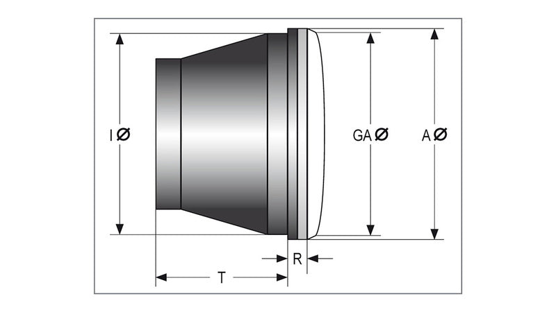 Inserto per fari principale LED Highsider Jackson - 5 3/4 "226-016