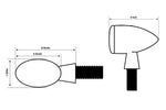 Micro-bullla di fangole a LED Highsider, nero, colorato 255-119