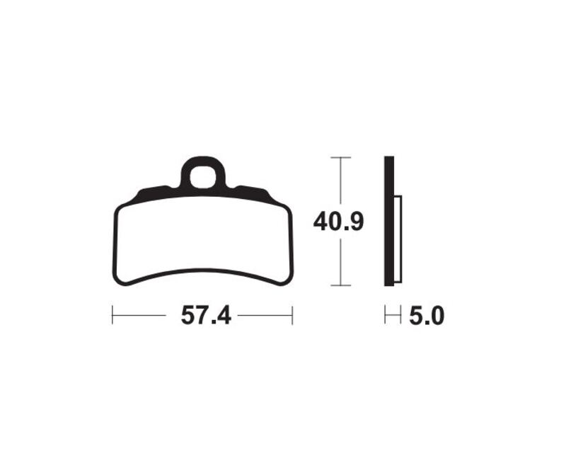 Tecnium MX/ATV Sinterited Metal Brake Cestili - MOR463 1111145