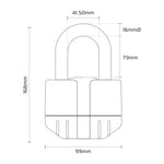 Oxford Boss Alarm Lock 16mm + catena 12mm x 1,5 m LK481