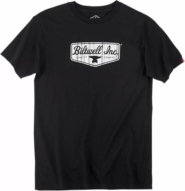 BILTWELL TEE BW SHIELD BLK with 8101-001-003