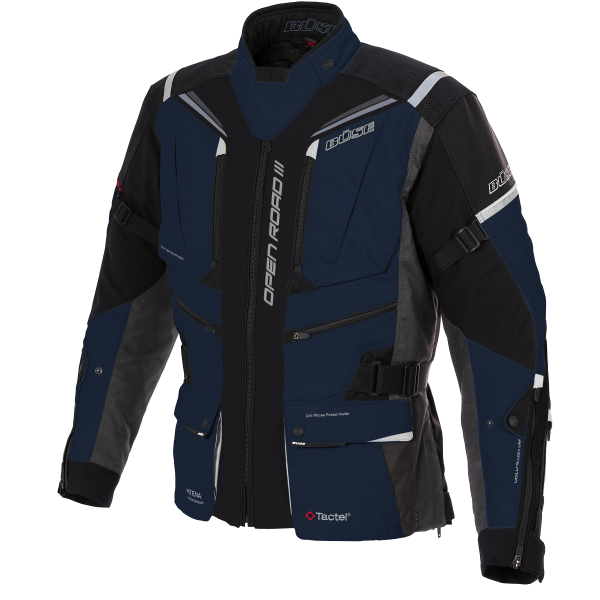 Büse Textile MC jacket Open Road III Black /Blue