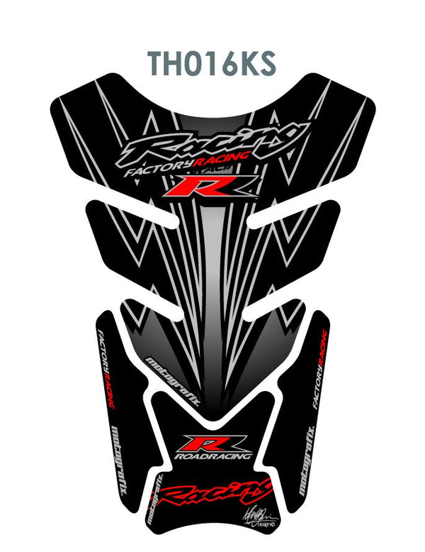 Protezione del serbatoio quadra-universale nero/argento