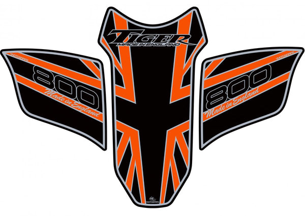 Protezione del serbatoio 2010-16 Tiger 800 nero/arancione